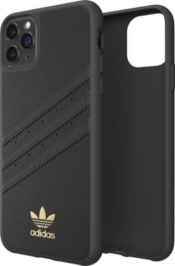 Adidas Premium iPhone 11 Pro Max deksel (sort/gull)