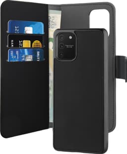 Puro 2-i-1 plånboksfodral för Samsung Galaxy S10 Lite (svart)