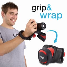 MIGGO Kamera Wrap/Grip 30 Spejlløs Sort/Rød