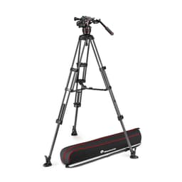 MANFROTTO Stativkit Video Nitrotech 608 + CF Twin MS Midterspreder