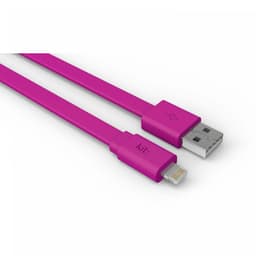 KIT FRESH Synkkabel Lightning LED Rosa MFI