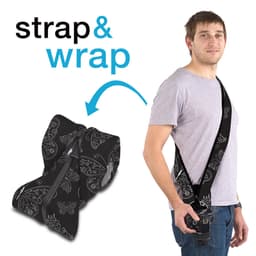 MIGGO Kamera Wrap/Rem 90 DSLR Royal Wings Sort/Hvid