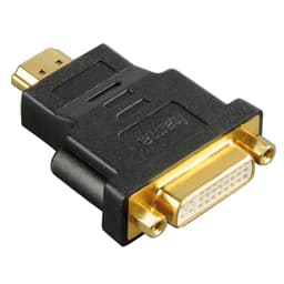 HAMA Adapter HDMI-DVI-D Sort Guldbelagt TL