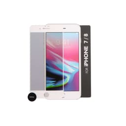 GEAR Hærdet Glas 3D Gummed Full Cover Hvid iPhone 7/8