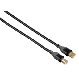 HAMA Kabel USB A-B Guld Svart 3m
