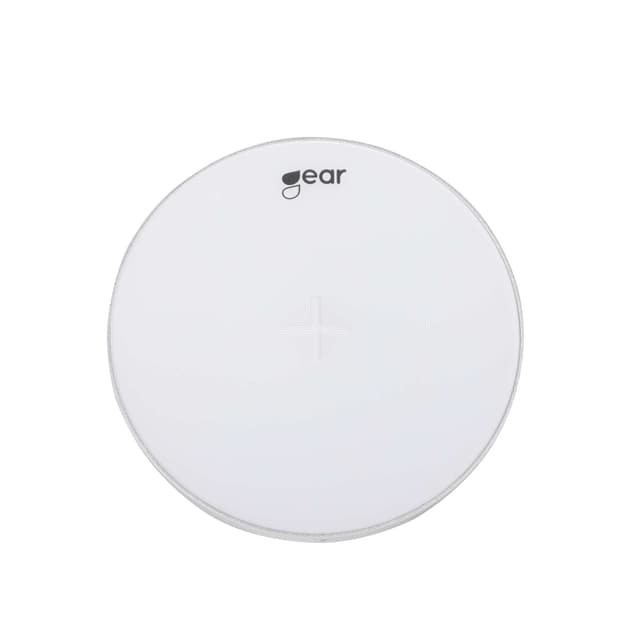 GEAR Trådløs QI Lader 220V  5W 0,5-1A Hvit