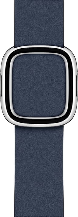Apple 40 mm moderne læderrem med spænde - lille (deep sea blue)