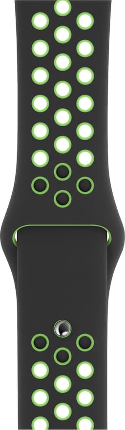 Apple 44 mm Nike Sport ranneke (Musta/Lime Blast)