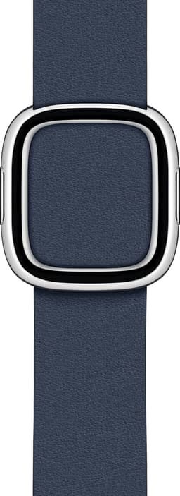 Apple 40 mm moderne læderrem med spænde - stor (deep sea blue)