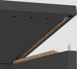 Epoq Click graphite hjørnebænkskab 120x70