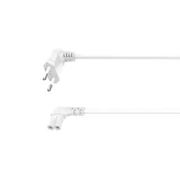 Hama vinklad apparatkabel C7 (1.5 m/vit)
