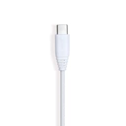 GEAR Laddkabel USB-C till USB-C 1.5m  USB-C 2.0 Vit Rund Kabel