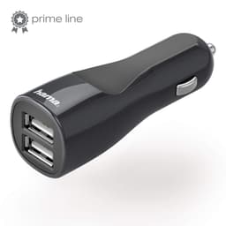 HAMA Lader 12/24V 2xUSB 4,8A Sort