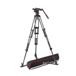 MANFROTTO Stativkit Video Nitrotech N8 + TWIN GC Golvspridare Kolfiber