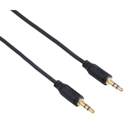 HAMA Audiokabel 3,5mm-3,5mm Flexi-Slim 0.75 m Svart