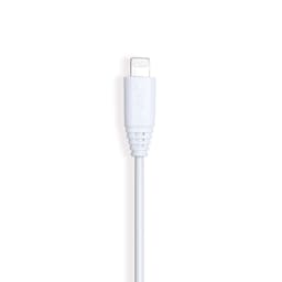 GEAR Synkkabel Lightning 1m Hvit MFI Rund Kabel