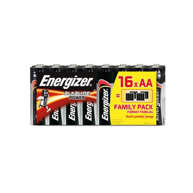 ENERGIZER Batteri AA/LR6 Alkaline Power 16-pak Blister