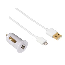 HAMA Lader 12V 1xUSB 2,4A + Lightning Kabel 1,5 m Hvid MFI