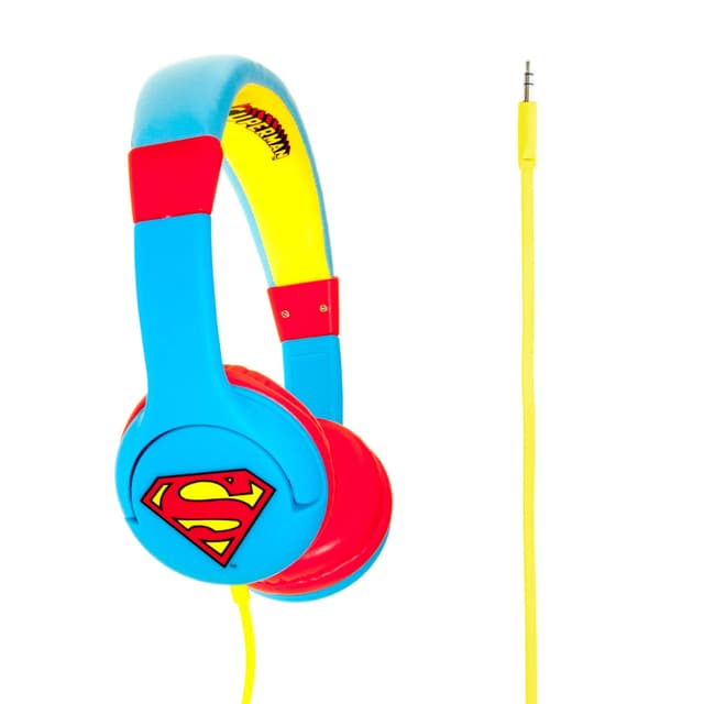 SUPERMAN 1 Hörlur Junior On-Ear 85dB Blå