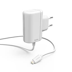 HAMA Laddare 220V Lightning 2,4A Fast kabel 1m vit MFI