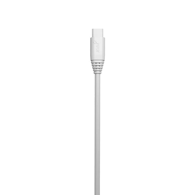 GEAR Laddkabel MicroUSB 3m Vit Rund Kabel