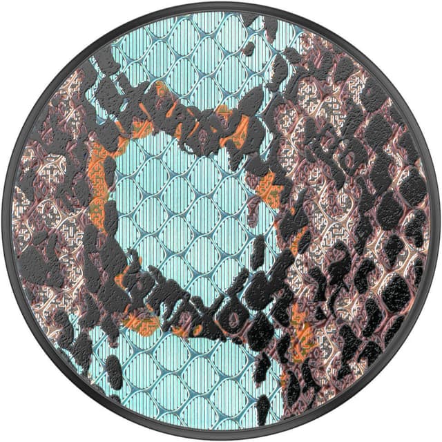 POPSOCKETS Embossed Metal Water Snake Avtagbart Grip med stativfunksjon LUXE