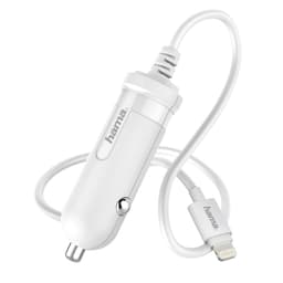 HAMA Lader Lightning 12/24V 1A Hvid MFI