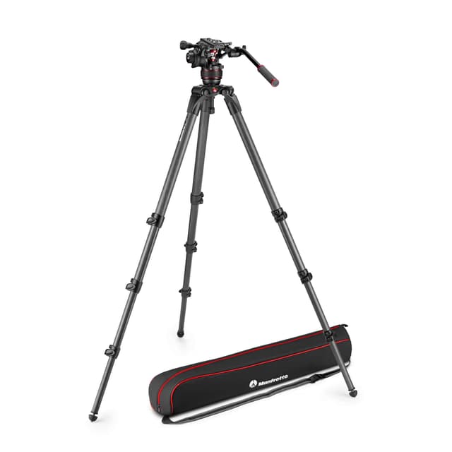 MANFROTTO Stativkit Video Nitrotech 608 + 536 Kolfiber