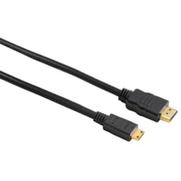 HAMA Kabel HDMI A-HDMI Mini C Guld Svart 0.5m