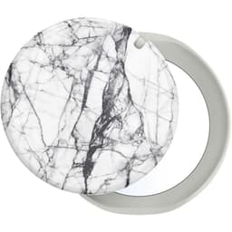 POPSOCKETS Mirror Dove White Marble Gloss Avtagbart Grip med stativfunksjon LUXE PopMirror
