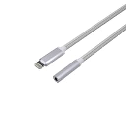 KIT Lightning Musiikkiadapteri (Lightning - 3,5mm) Hopea