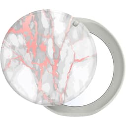 POPSOCKETS Mirror Rose Gold Lutz Marble Gloss Avtagbart Grip med stativfunksjon LUXE PopMirror