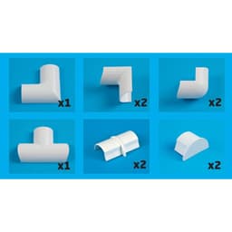 D-LINE Adapter Kit 20x10mm Hvit