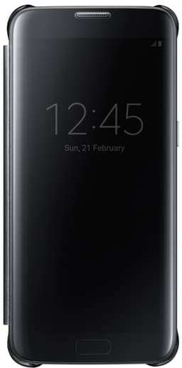 Samsung Clear View Cover Galaxy S7 edge (svart)