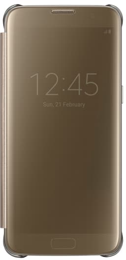 Samsung Galaxy S7 edge Clear View Cover - guldfarvet