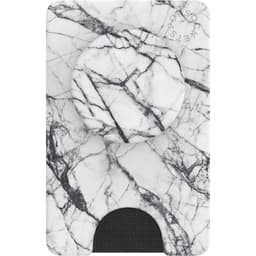 Popsockets PopWallet med aftageligt mobilgreb (Dove White Marble)