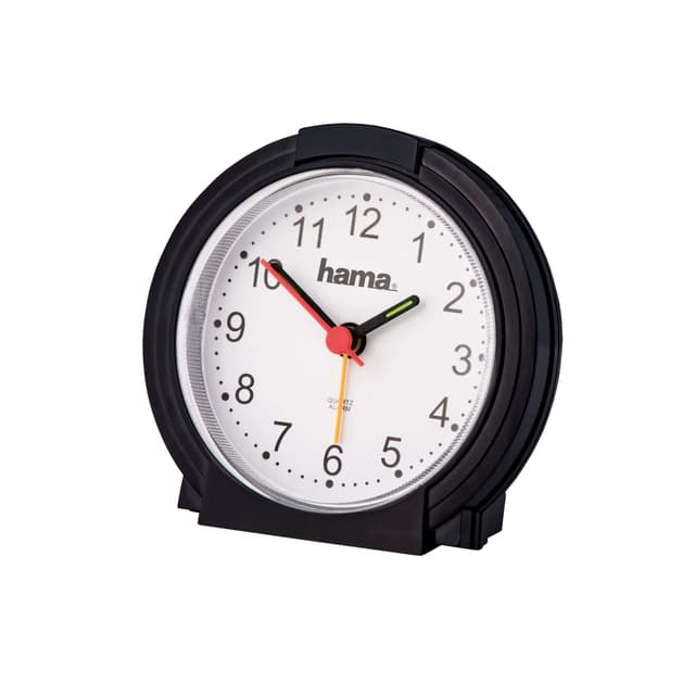 HAMA Väckarklocka Classic Svart/Vit