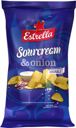 Estrella Chips Sourcream & Onion. 175g