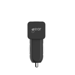 GEAR Laddare 12/24V 2xUSB 4,8A Svart