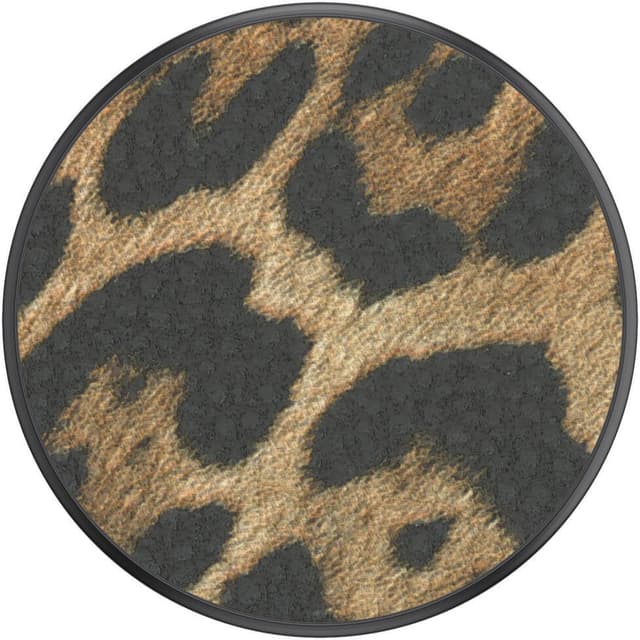 POPSOCKETS Vegan Leather Leopard Avtagbart Grip med Ställfunktion Premium