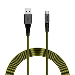 SOSKILD Ladekabel USB-C 1.5m Ultimate Strength Svart/Gul