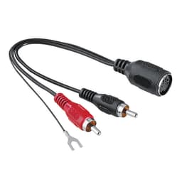 HAMA Adapter LP-spiller 2 x RCA Han - 5pin DIN Hun
