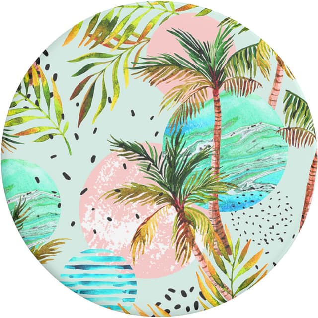 POPSOCKETS Waikiki Daze Avtagbart Grip med stativfunksjon