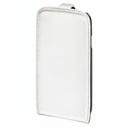 HAMA Samsung S5 Mobilveske flip-front hvit lær