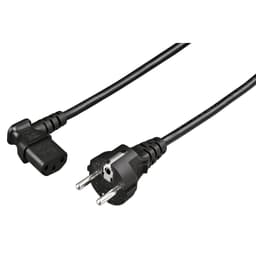 HAMA Strömkabel Vinklad PC Svart 5m