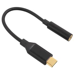 HAMA Sovitin USB-C-3.5mm Uros-Naaras Kulta/Musta