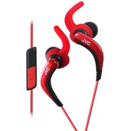 JVC Ørepluggerr ETR40 Sport In-Ear Pivot Fit Mic Rød