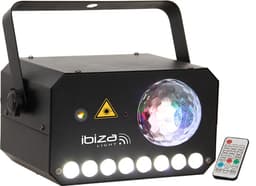 Ibiza laser + LED valoefekti