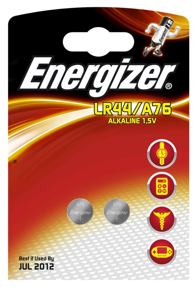 Energizer Button Cell Batteri LR44 2 stk.