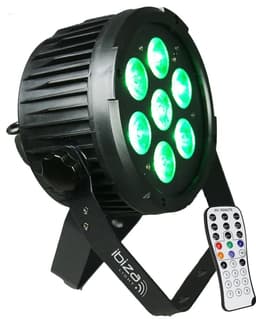 Ibiza Light 7x12W LED DMX RGBWA-UV PAR lampe